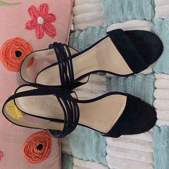 PELLE MODA REBA SUEDE WOMEN'S SANDALS HEELS - Picture 3 of 11